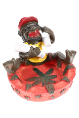 Rasta Resin Ashtray – 4″