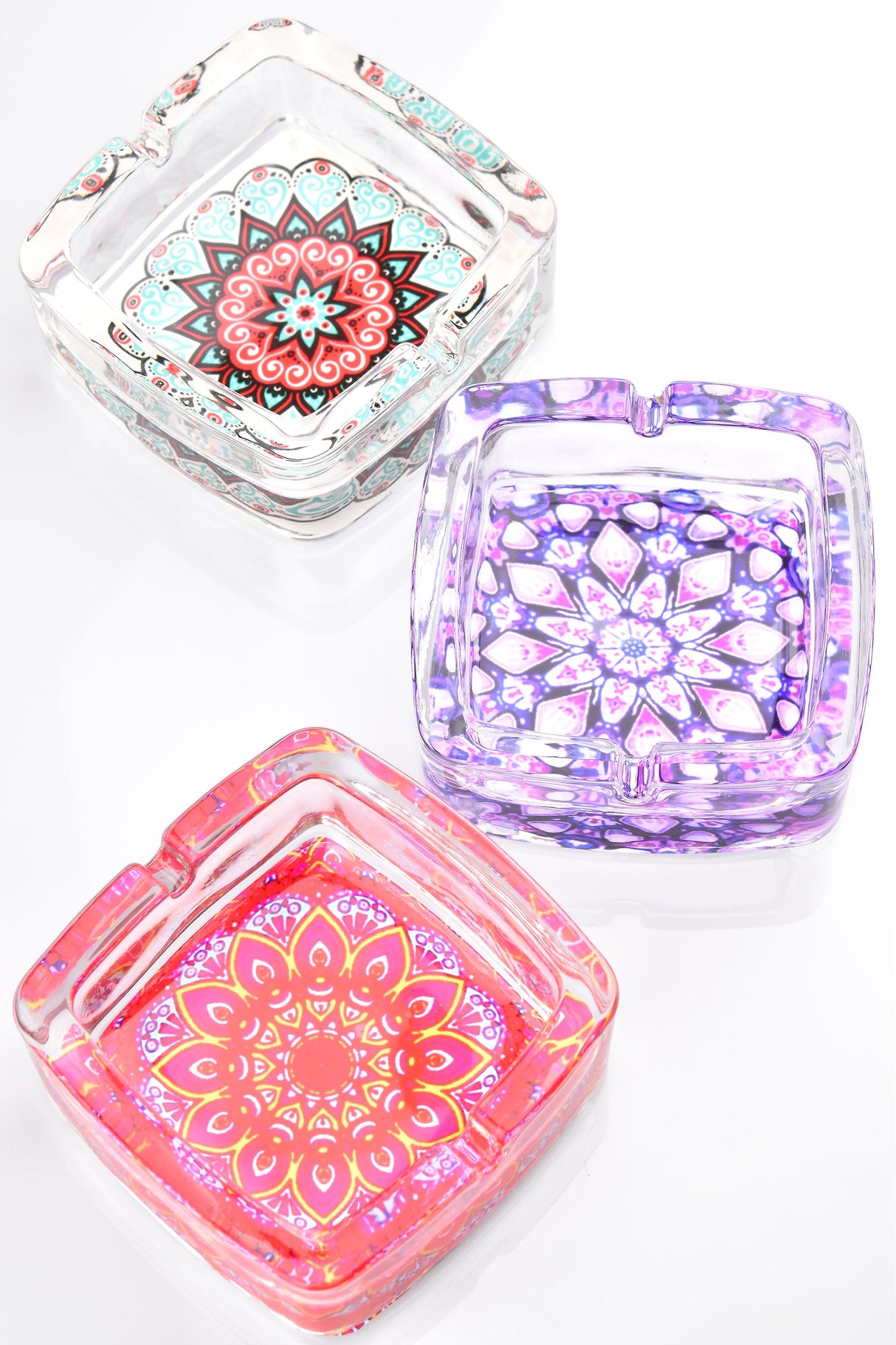 3.5″ Square Glass Ashtray – Pop Designs