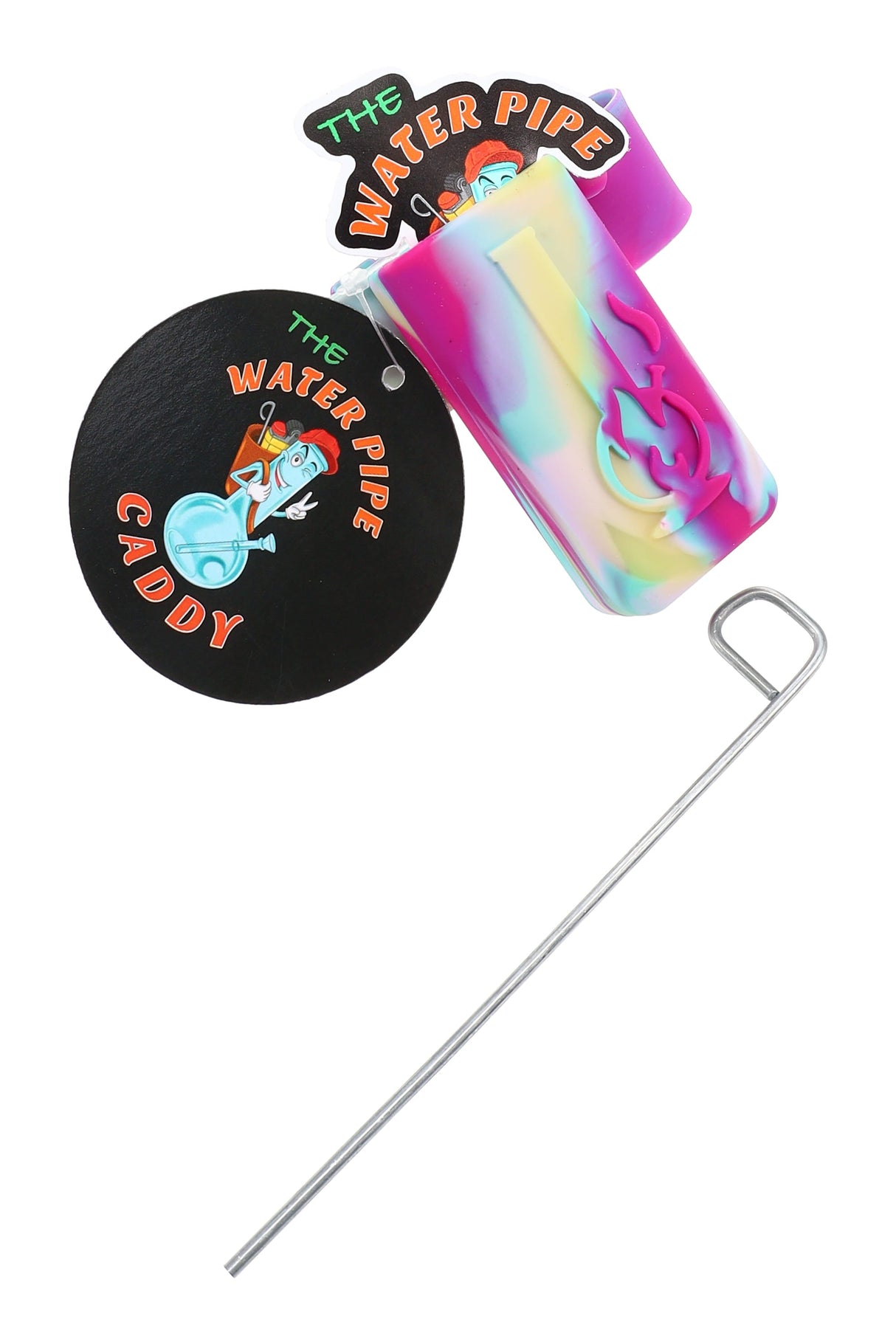 The Water Pipe Caddy Silicone Bong Accessory – Glow in the Dark