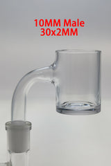 TAG - Full Weld Concave Quartz Banger Can (Flat Top) High Air Flow 30x2MM-4MM