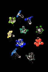 Glass Daisy Pipe Screens – 200-Count Jar – Assorted Colors