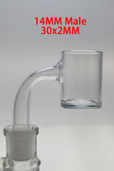 TAG - Full Weld Concave Quartz Banger Can (Flat Top) High Air Flow 30x2MM-4MM