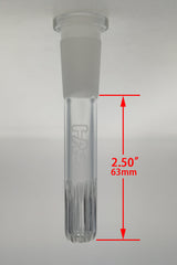 TAG - 18/14MM Open End Rounded Super Slit Showerhead Downstem
