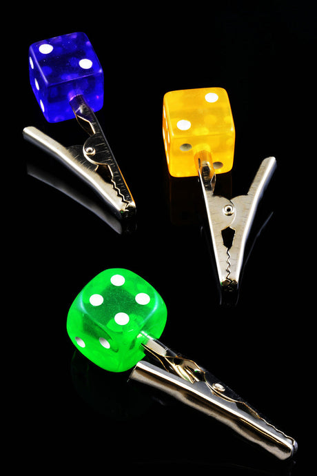 Dice Alligator Roach Clip - Assorted Colors