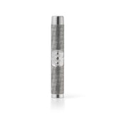 DynaVap M-series vaporizer studio photograph, showing the stainless steel tip and stem in close detail.