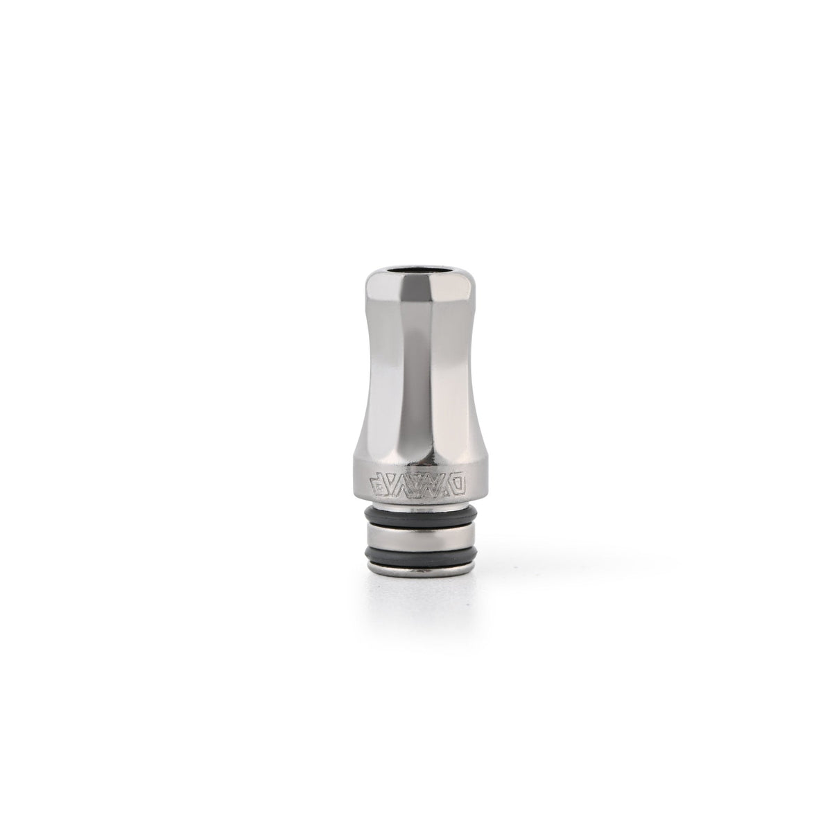 DynaVap The M 7 XL vaporizer studio photograph, a second detail angle of the stainless steel construction.