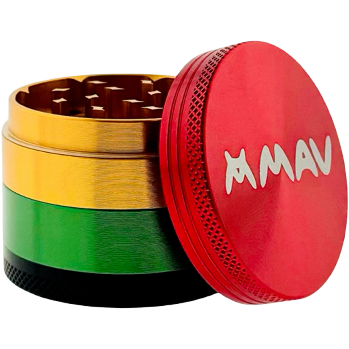MAV Glass Rasta 4-Piece Grinder