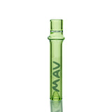 MAV Glass 4" One Hitter Hand Pipe in Colored Glass with MAV Logo - Front View