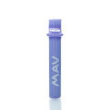 MAV Glass 4" One Hitter Hand Pipe in Colored Glass, Front View on White Background