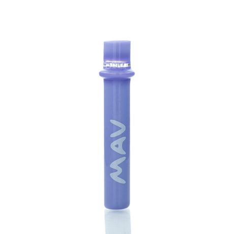 MAV Glass 4" One Hitter Hand Pipe in Colored Glass, Front View on White Background