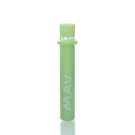MAV Glass 4" One Hitter Hand Pipe in Colored Glass, Front View on Seamless White Background