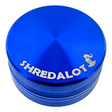 Sir Shredalot 2 Piece Metal Herb Grinder in Blue - Top View