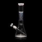 Respire 15" Silver and Blue Frit Beaker Bong