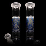 Respire 15" Silver and Blue Frit Beaker Bong