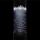 Respire 15" Silver and Blue Frit Beaker Bong