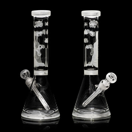 Midnight 14" Clear Beaker Bong