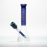 Telekinesis 11" Dark Blue Frit Beaker Bong