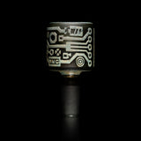 Circuitboard: Shadow Art Smoke and Silver Frit Bowl