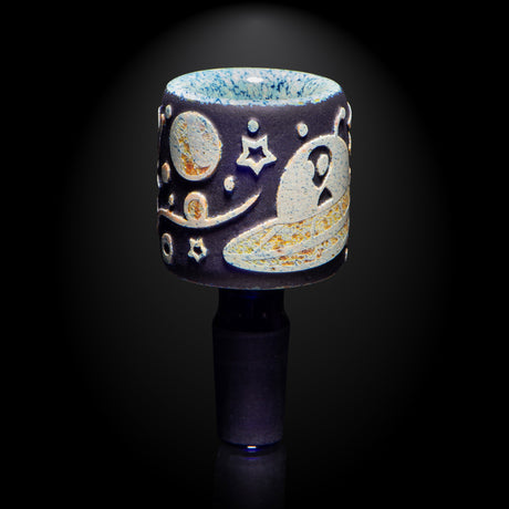 Space Odyssey Blue and Silver Frit Bowl