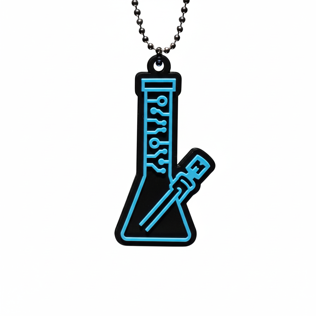 Circuitboard Blue Beaker Orbital