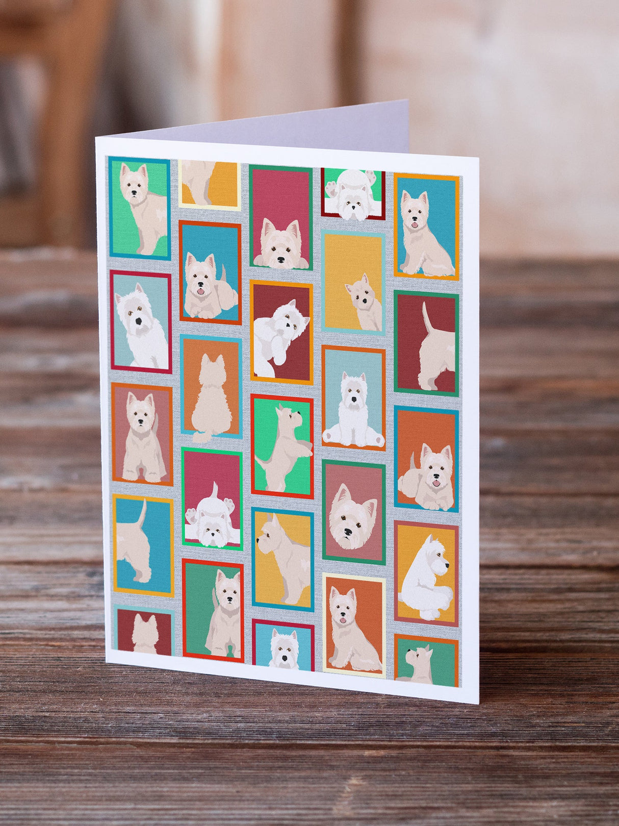 Lots of Westie Greeting Cards Pack of 8