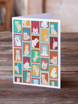 Lots of Westie Greeting Cards Pack of 8