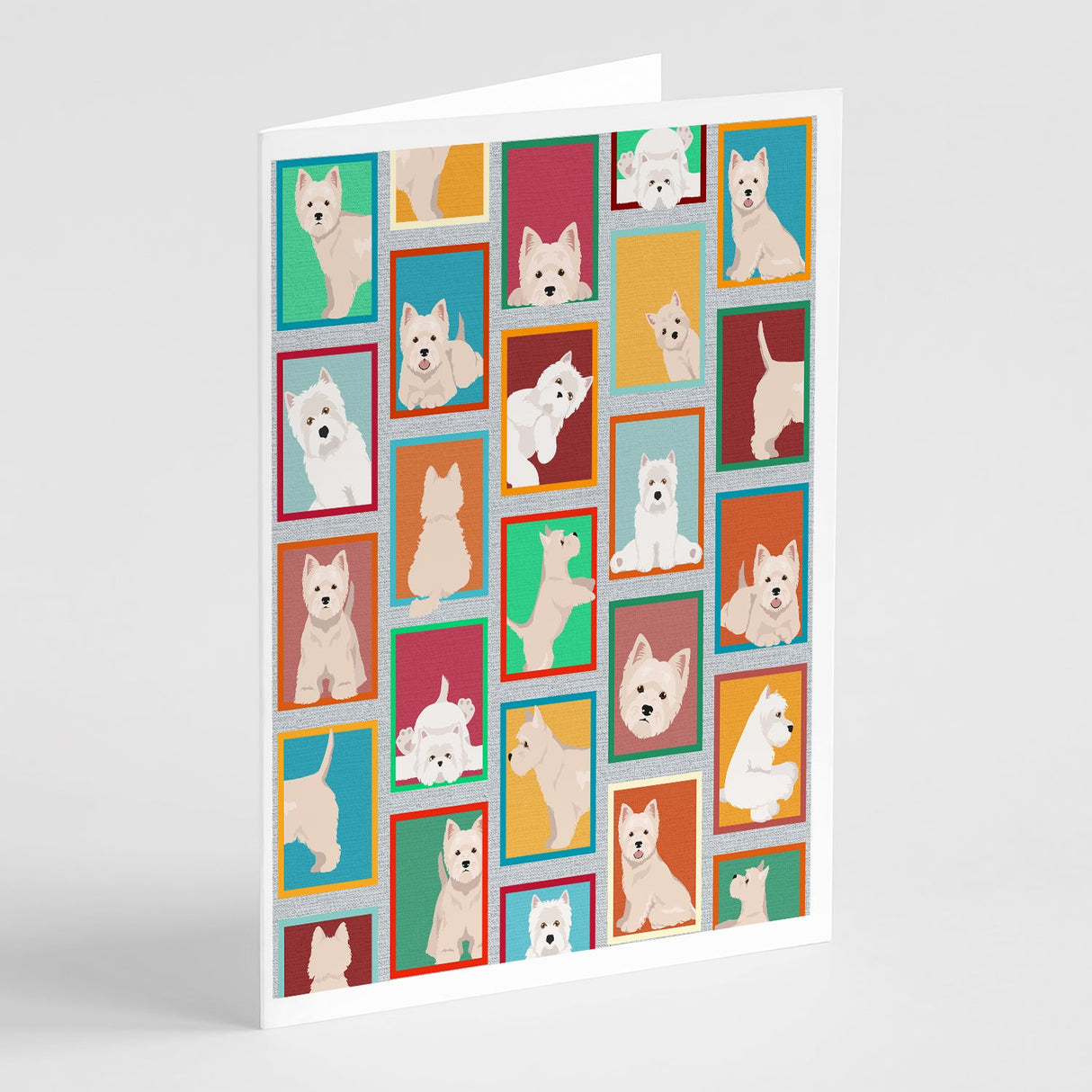 Lots of Westie Greeting Cards Pack of 8