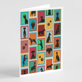 Lots of Doberman Pinscher Greeting Cards Pack of 8