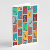 Lots of Italian Greyhound Greeting Cards Pack of 8