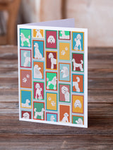 Lots of White Standard Poodle Greeting Cards Pack of 8