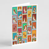 Lots of Blenheim Cavalier Spaniel Greeting Cards Pack of 8