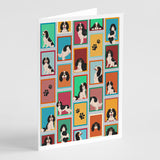 Lots of Tricolor Cavalier Spaniel Greeting Cards Pack of 8