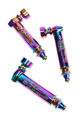 Metal Skeleton Hand Pipe “Bone Ranger” – 3″ – Gift Set with 5 Screens