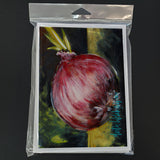 Vegetables - Onion One-Yun Greeting Cards Pack of 8