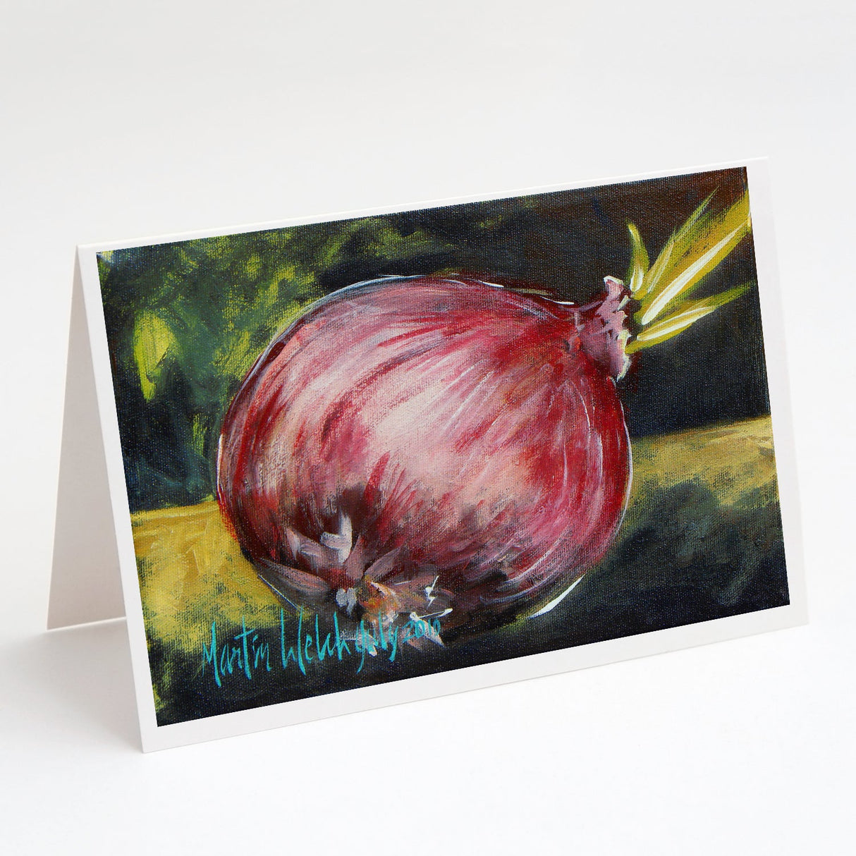 Vegetables - Onion One-Yun Greeting Cards Pack of 8