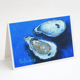 Oysters Seafood Four Greeting Cards Pack of 8