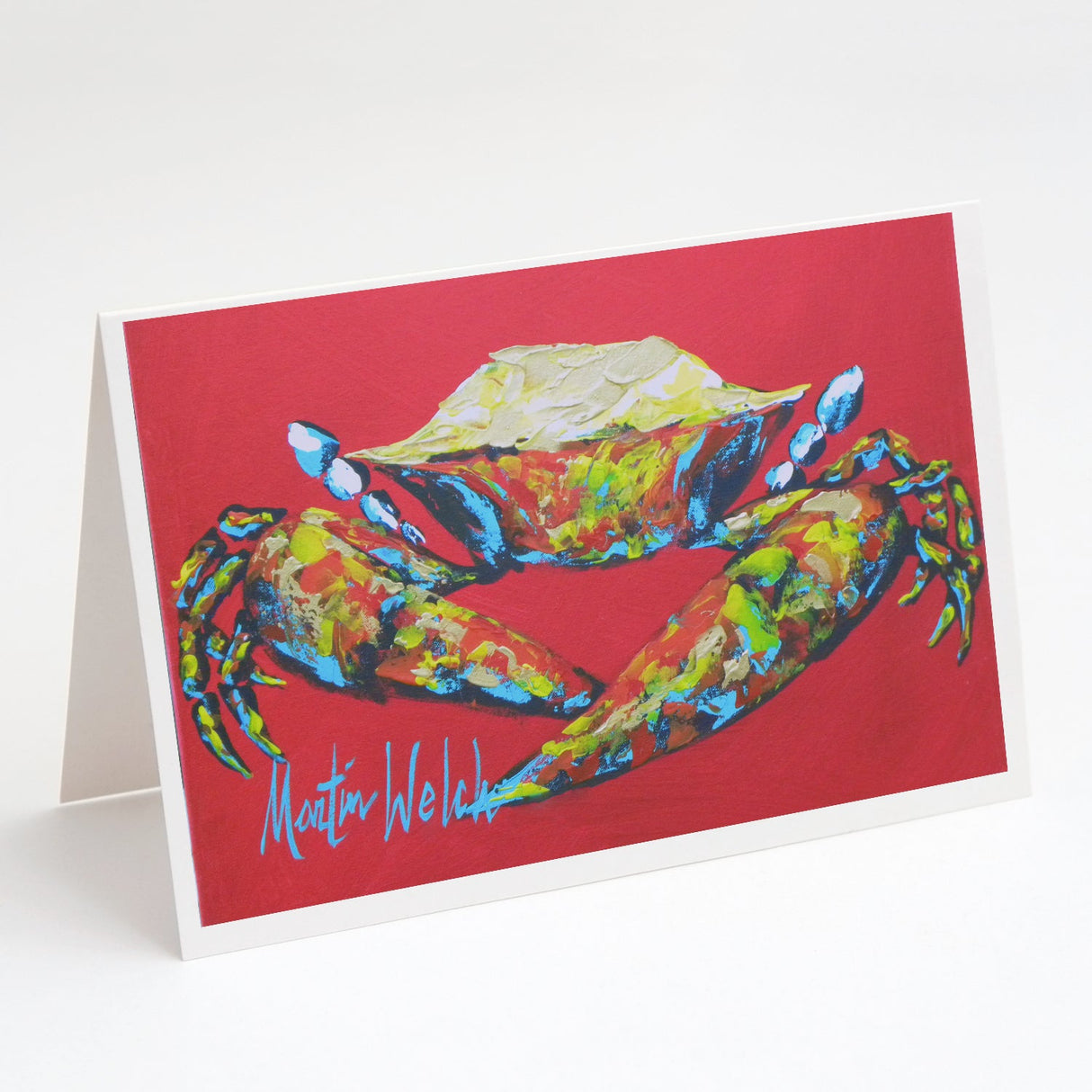 Crab Seafood One Greeting Cards Pack of 8