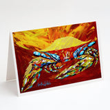 Crab Buster Brown Greeting Cards Pack of 8