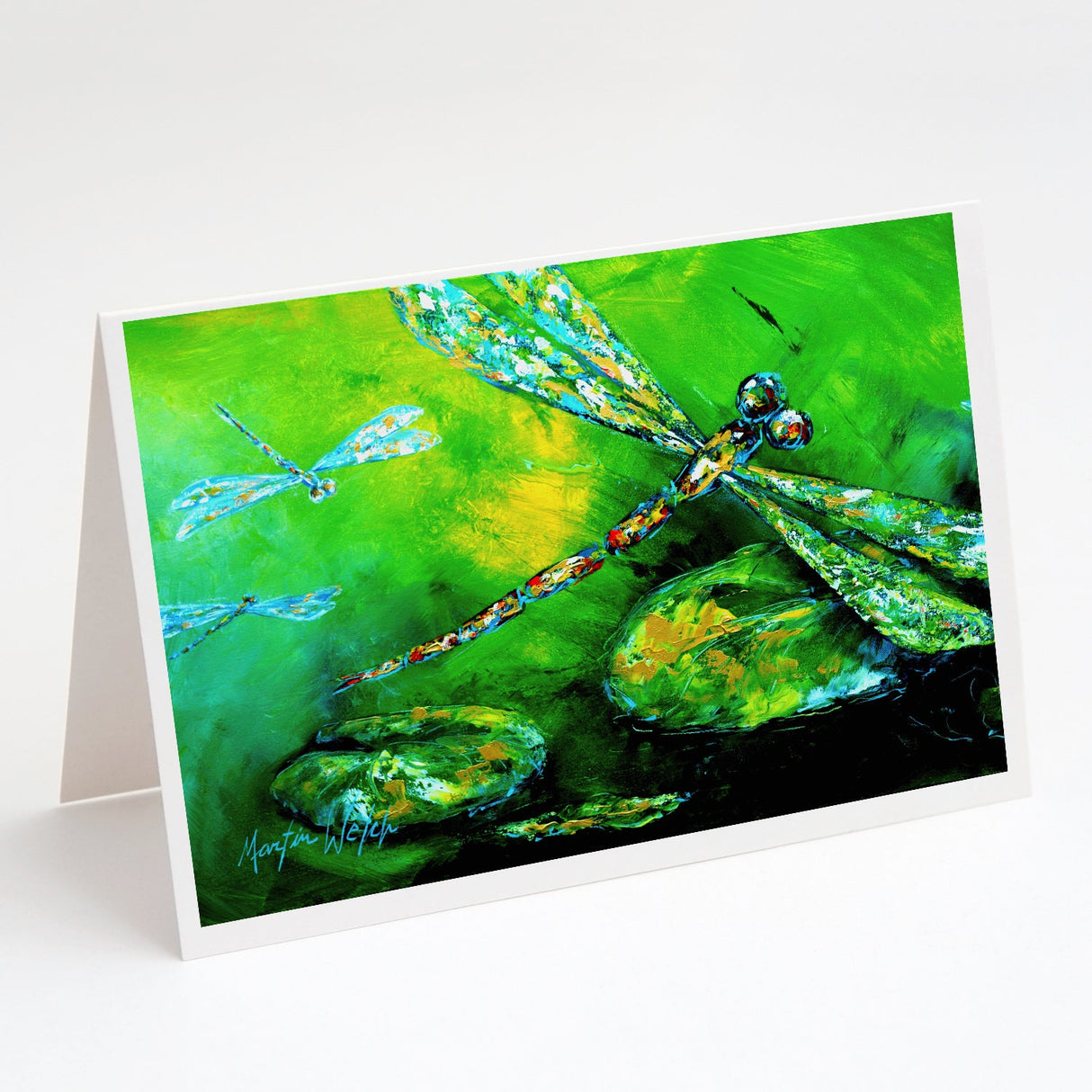 Dragonfly Summer Flies Greeting Cards Pack of 8