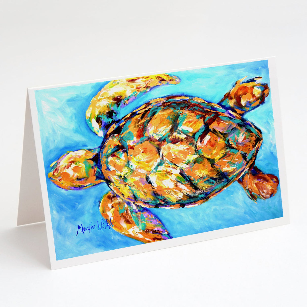 Sand Dance Turtle Greeting Cards Pack of 8