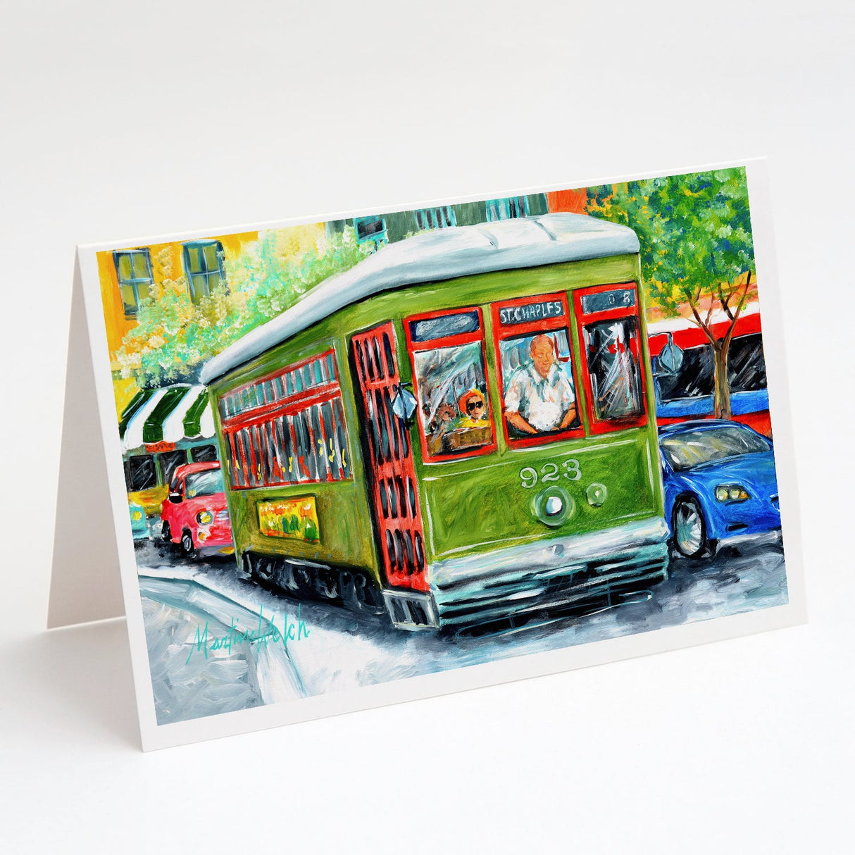 Street Car Greeting Cards Pack of 8