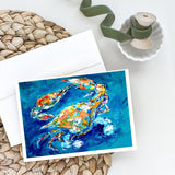 By Chance Crab Greeting Cards Pack of 8