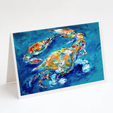 By Chance Crab Greeting Cards Pack of 8