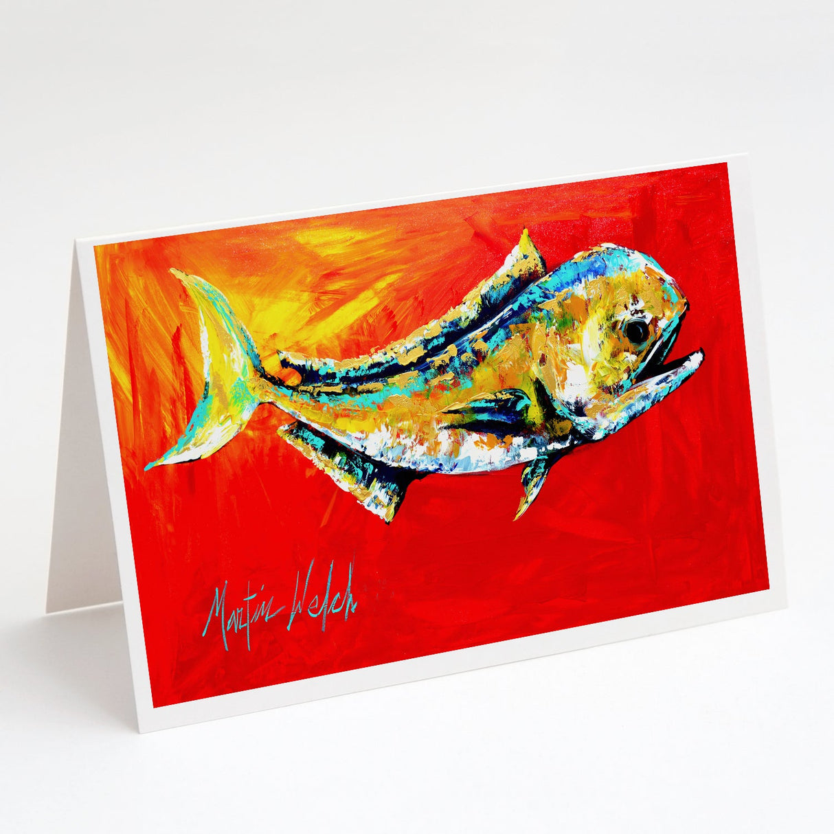 Danny Dolphin Fish Greeting Cards Pack of 8