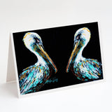 Dressed in Black Pelican Greeting Cards Pack of 8