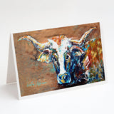 On the Loose Brown Cow Greeting Cards Pack of 8