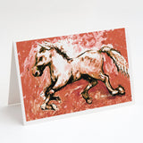 Shadow the Horse in Red Greeting Cards Pack of 8