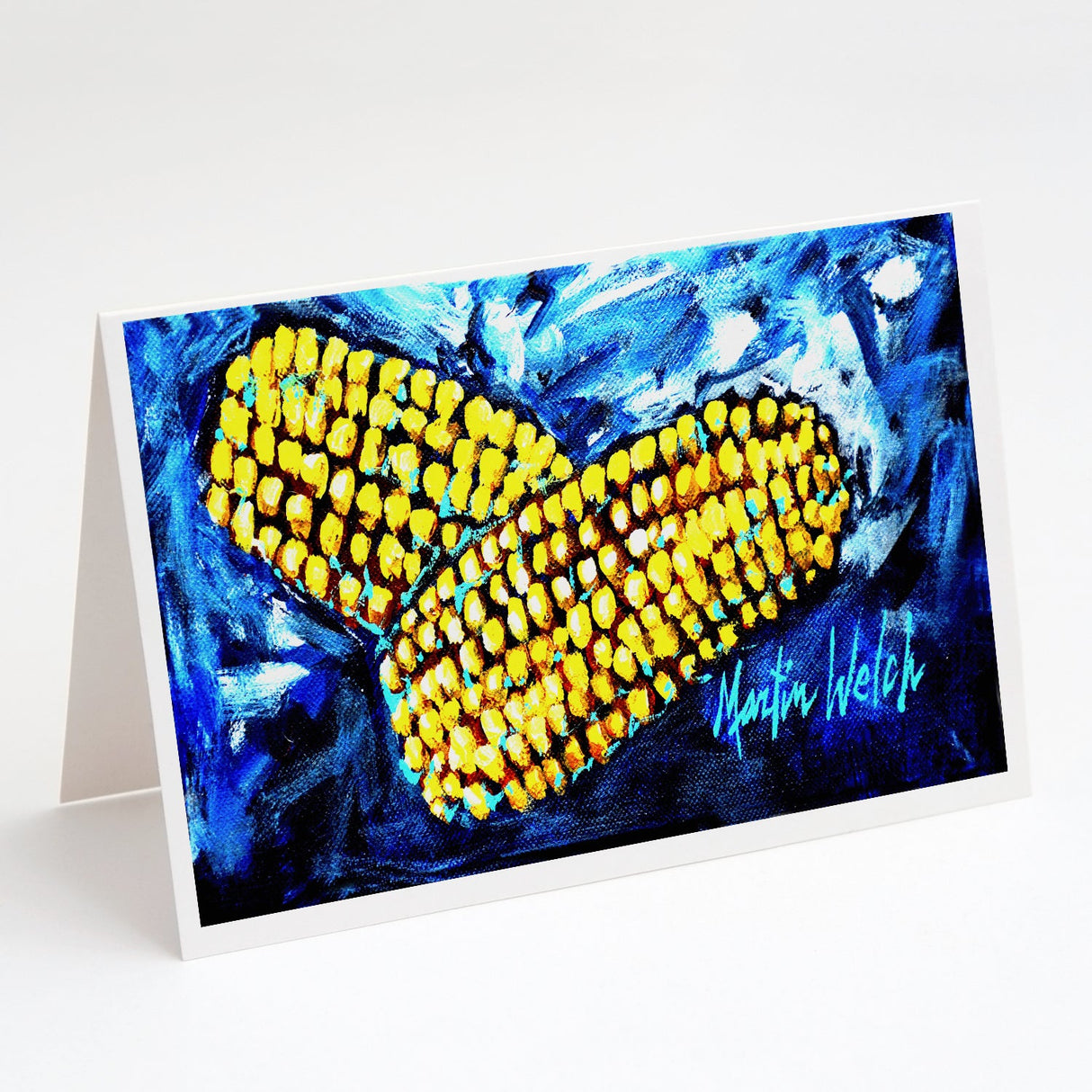 Two Corn Please Greeting Cards Pack of 8