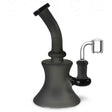 Hourglass Dab Rig matte gray with jade black accents