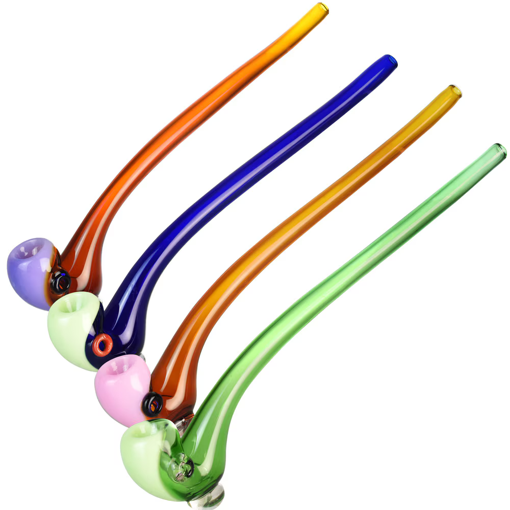 Mellow Wizard Glass Sherlock Pipe | 10.5" | Colors Vary